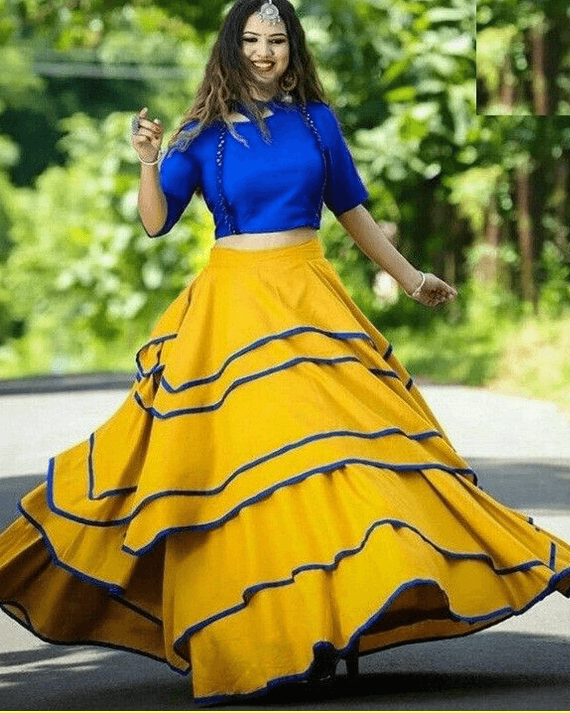 yellow skirt top for haldi