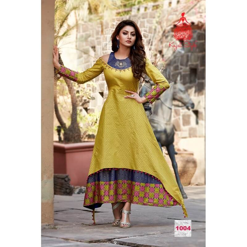 yellow kurti for haldi ceremony