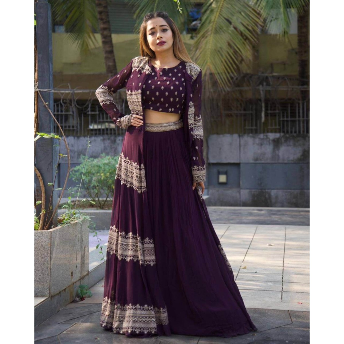 jacket lehenga choli