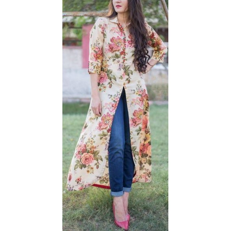 floral print kurtis