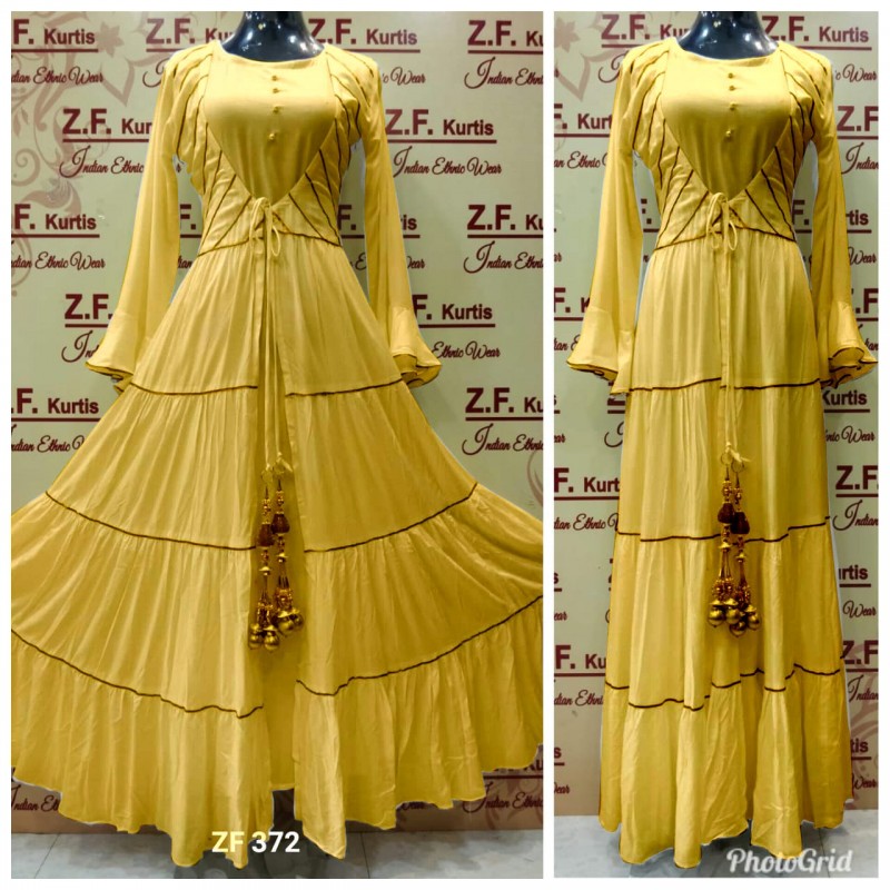 long patti frock design