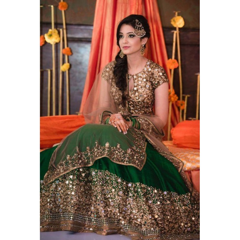 lehenga for mehendi ceremony