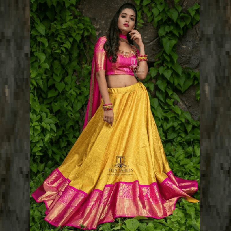 banarasi silk wedding lehenga