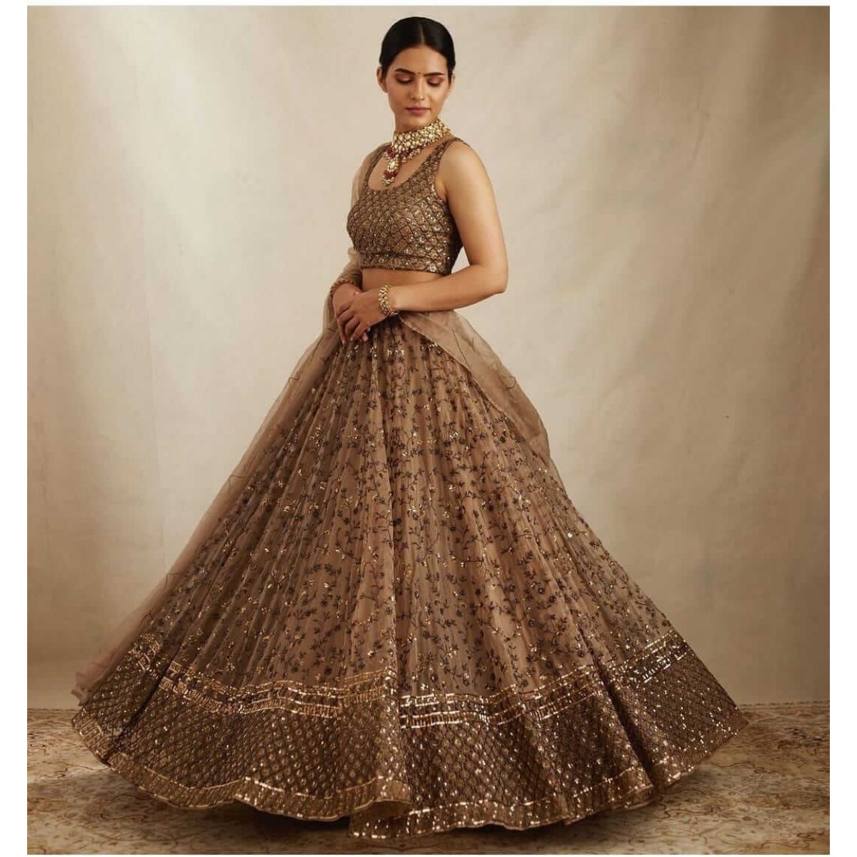 Buy Embellished, Self Design Semi Stitched Lehenga Choli (Green)| Beautiful  & Latest Design | In Vogue Women Outfits| Online at Best Prices in India -  JioMart.