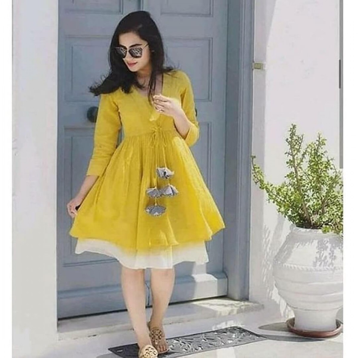 Yellow Outfit for Haldi Ceremony! | Haldi dress, Haldi ceremony outfit,  Haldi outfits