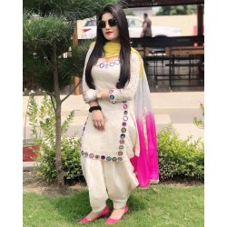 white patiala salwar suit