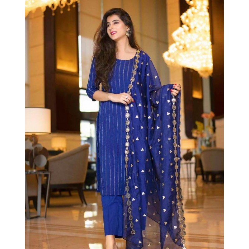 long kurtis with dupatta