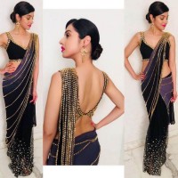 designer sarees for cocktail party